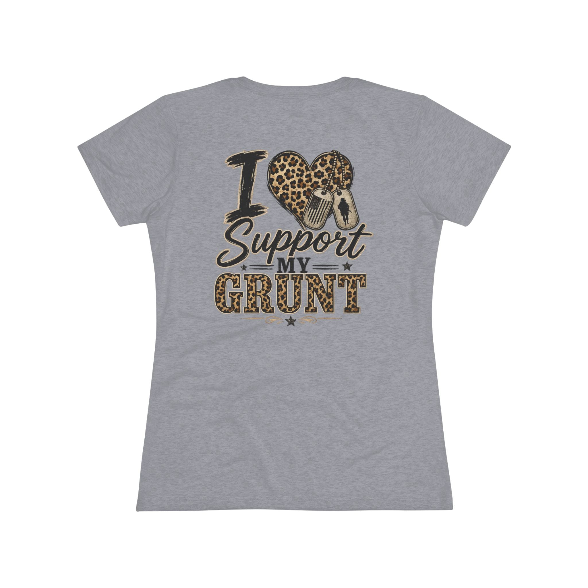 I Support My Grunt Tee — Women's Military Spouse Graphic Shirt