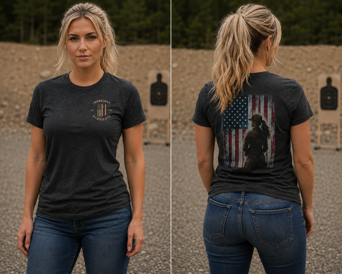 American Spirit – Women's Patriotic Military T-Shirt