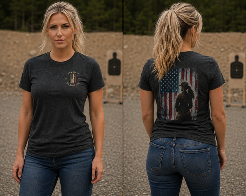 American Spirit - Women's Patriotic Military T-Shirt | Ironsight Syndicate