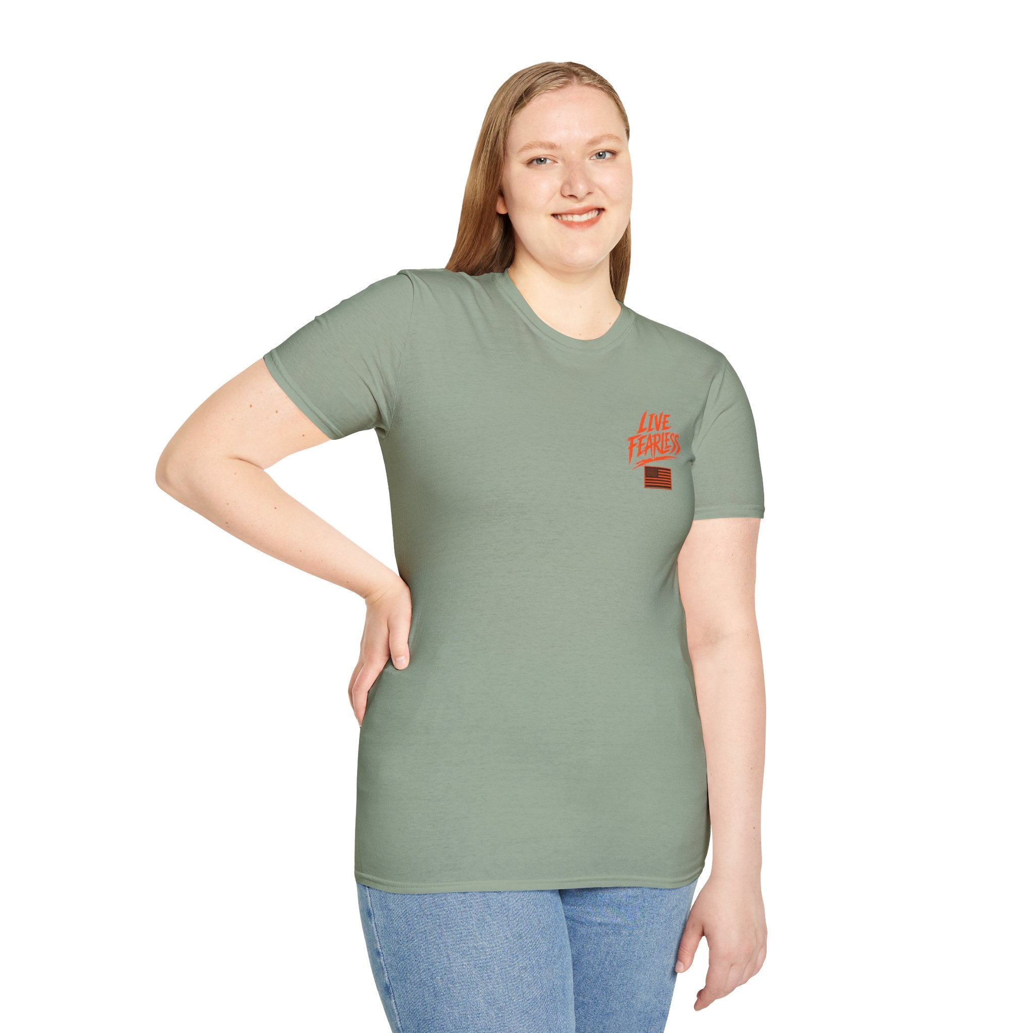 Live Fearless – Ancient Warrior Skull T-Shirt