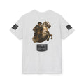 Machine gun George Washington  T-Shirt | Patriotic Military Graphic Tee for Veterans & Patriots, Adult (13 and up), unisex