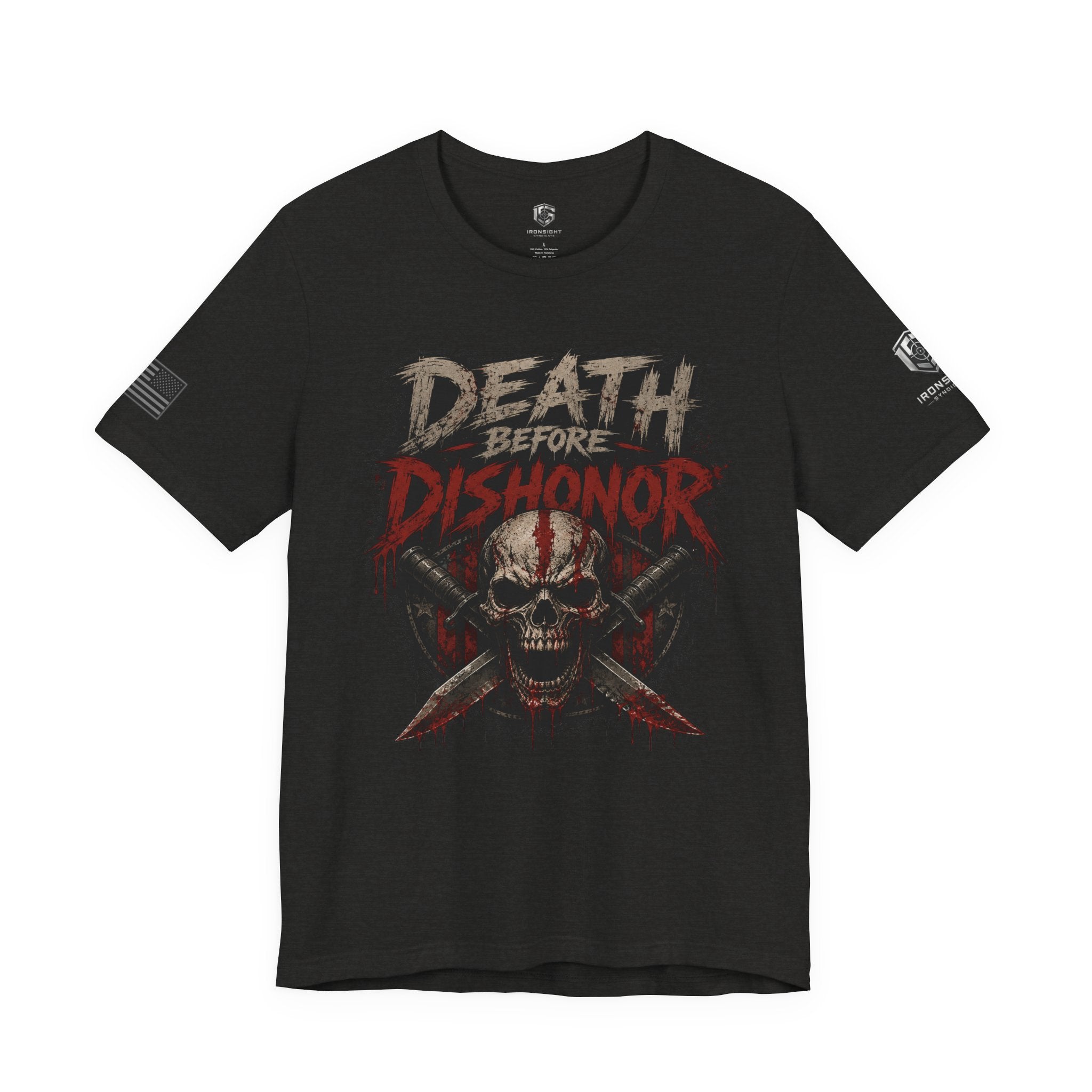 Death Before Dishonor T-Shirt - Black Heather | Ironsight Syndicate