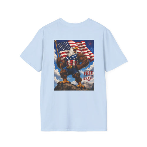Merican Eagle T-Shirt - Light Blue / S | Ironsight Syndicate