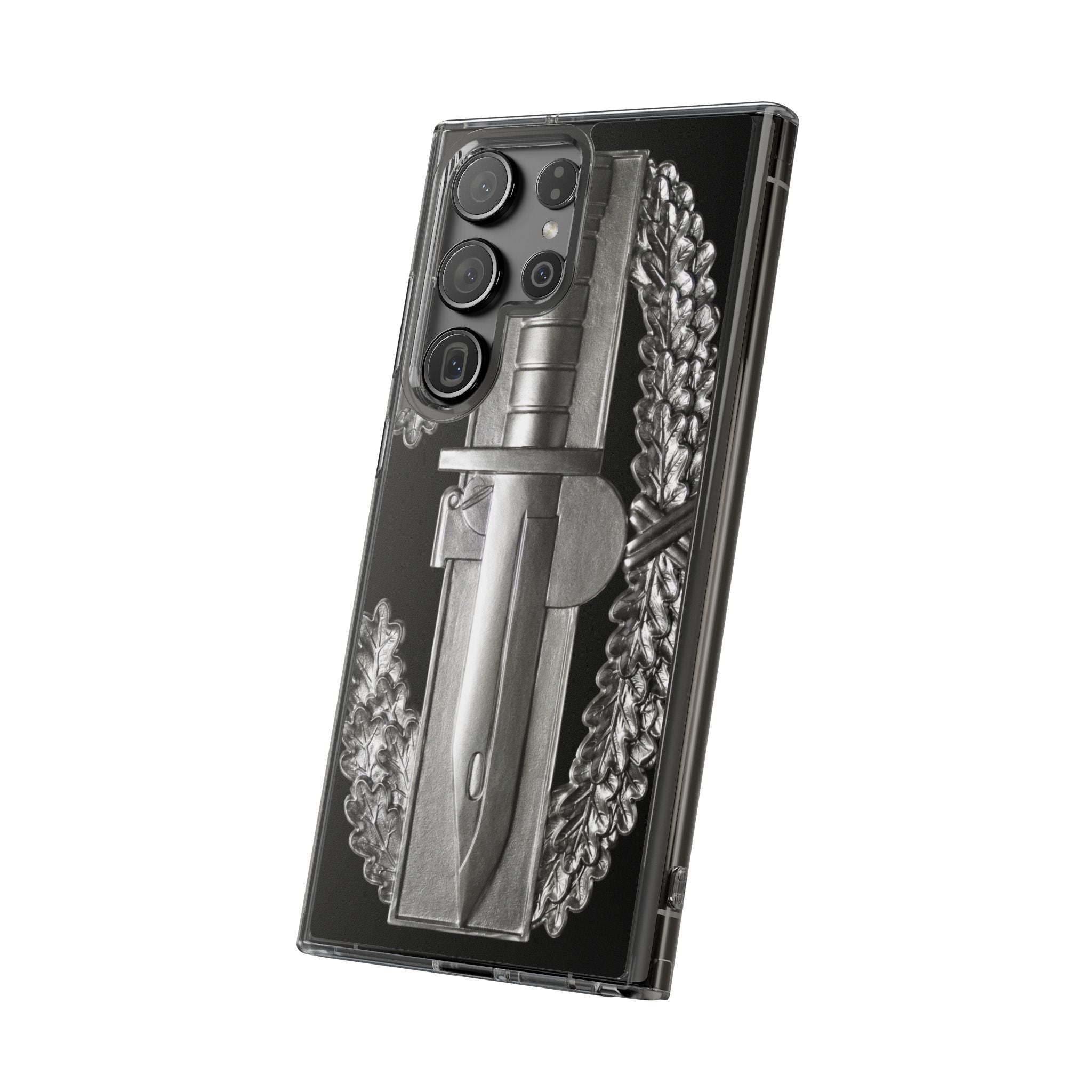 Army Combat Action Badge Clear Impact-Resistant Phone Case