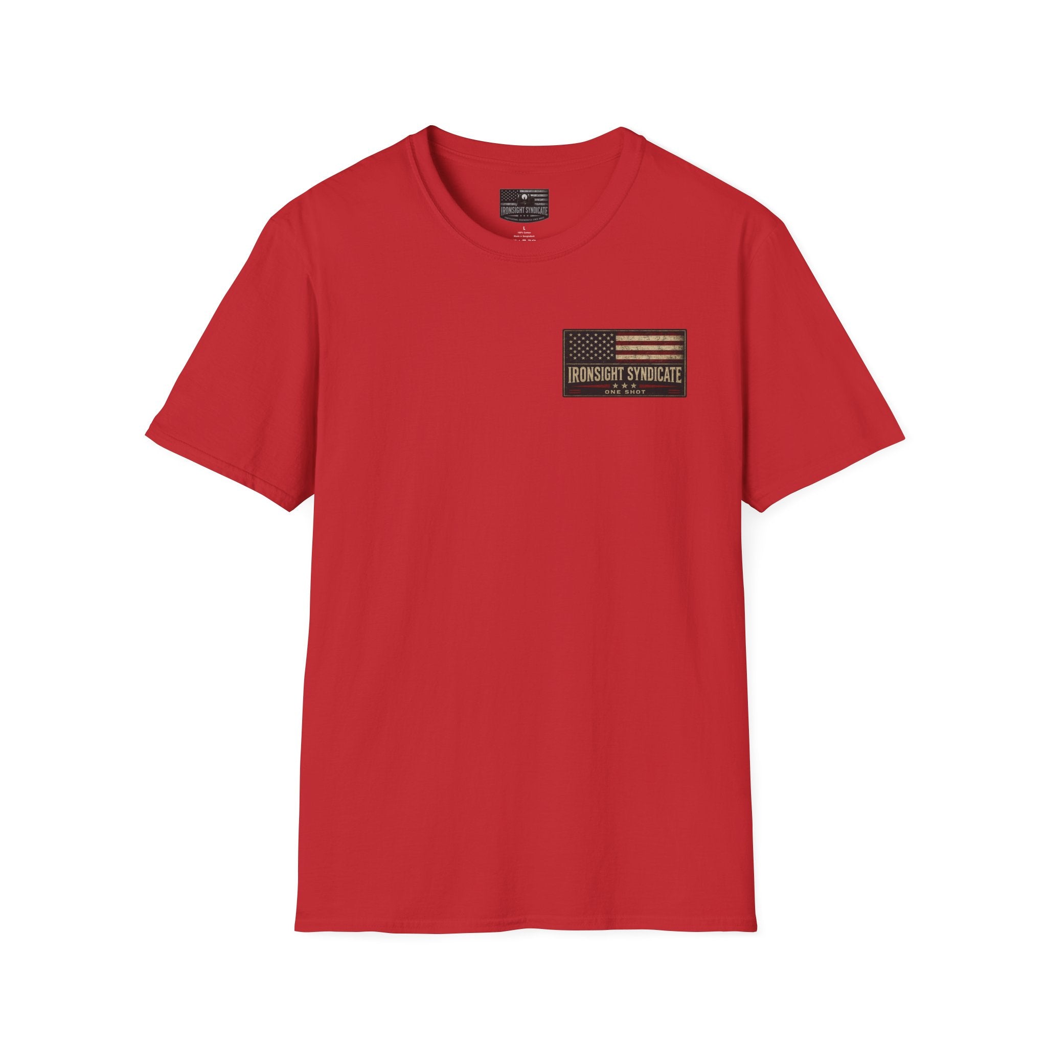 MH-60 Liberty Hawk! Patriotic Ironsight Syndicate T-Shirt | Patriotic Military Graphic Tee for Veterans & Patriots, Adult (13 and up), unisex