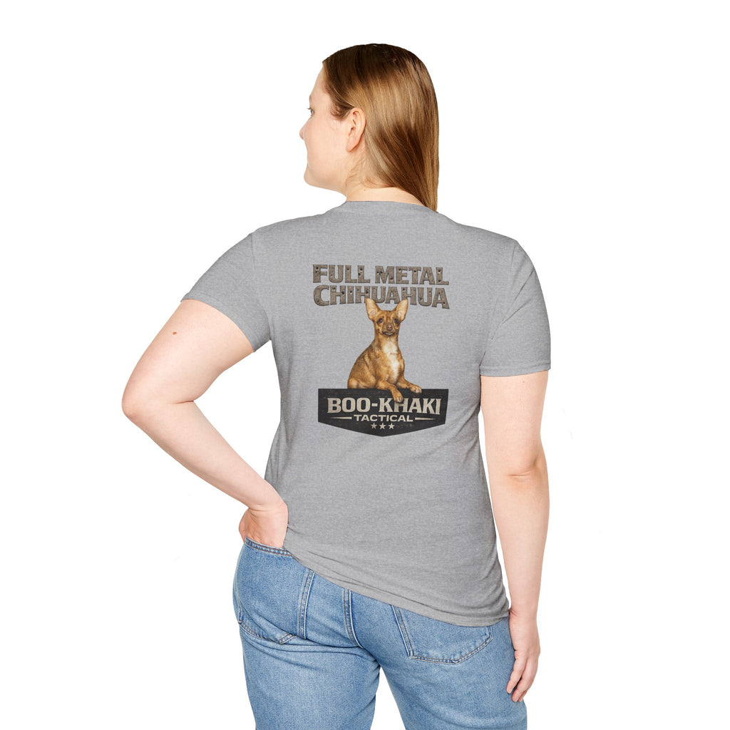 Full Metal Chihuahua T-Shirt – Boo-Khaki Tactical Graphic Tee