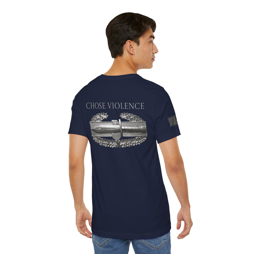 Combat Action Badge Choose Violence T-Shirt | Ironsight Syndicate
