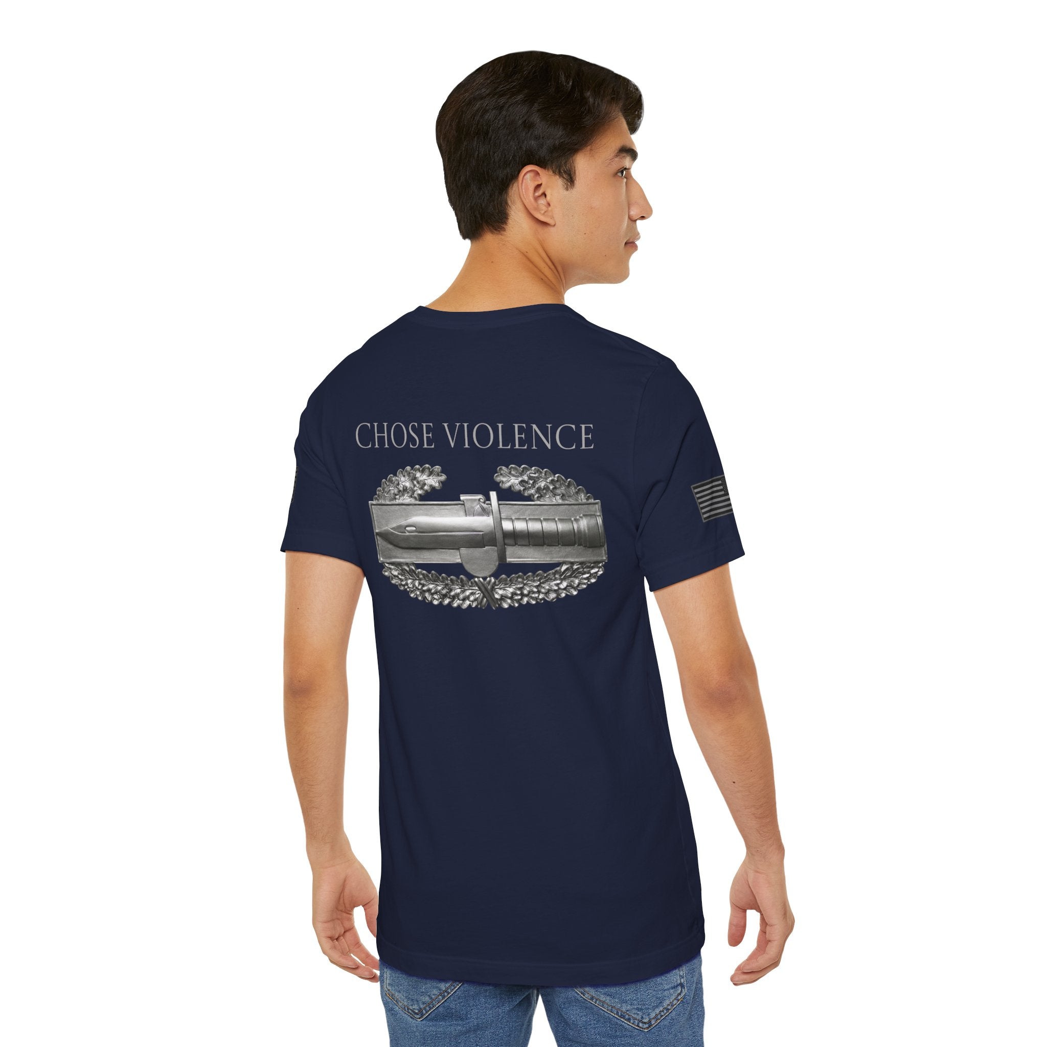 Combat Action Badge Choose Violence T-Shirt | Ironsight Syndicate