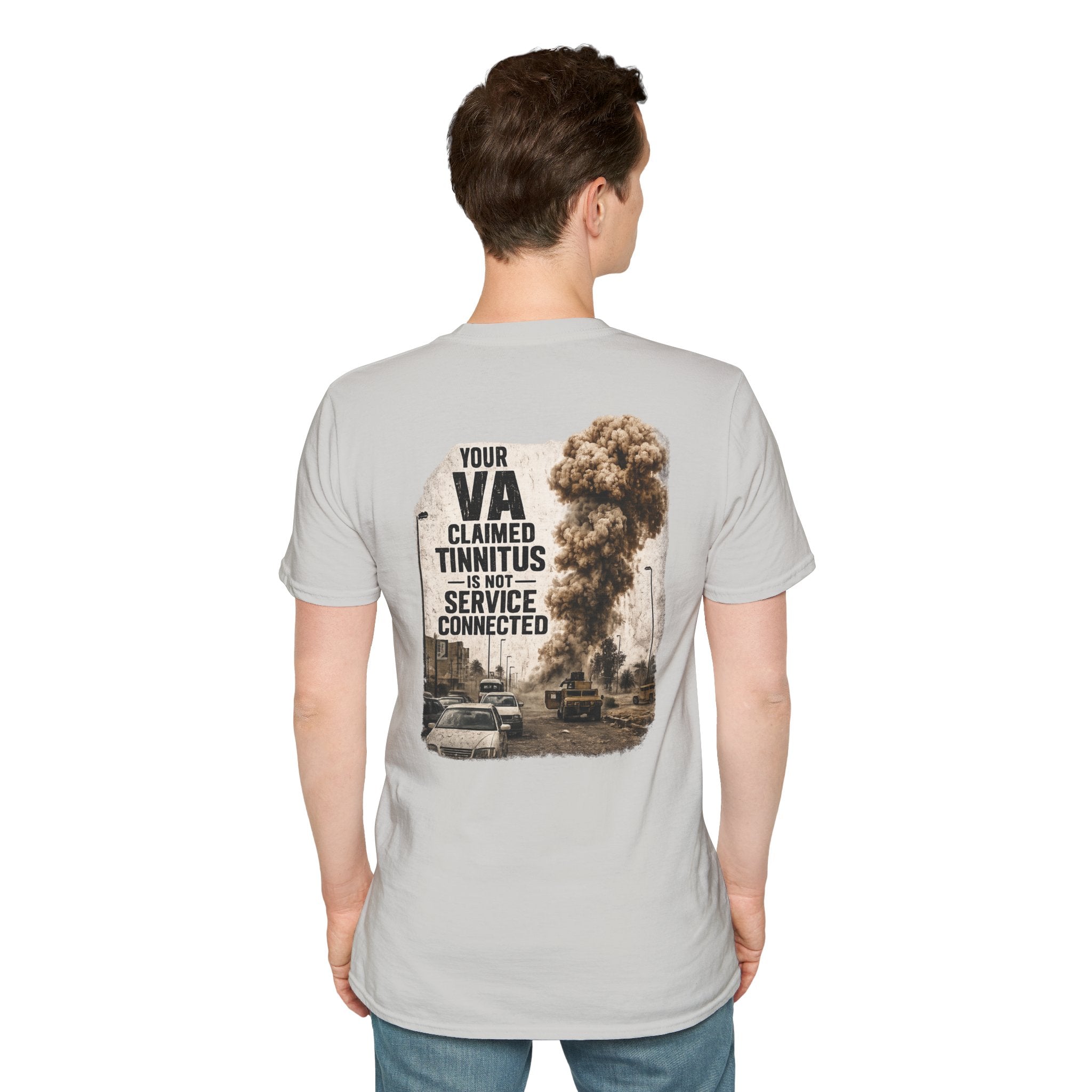VA Tinnitus Claim is Not Service Connected T-Shirt | Ironsight Syndicate