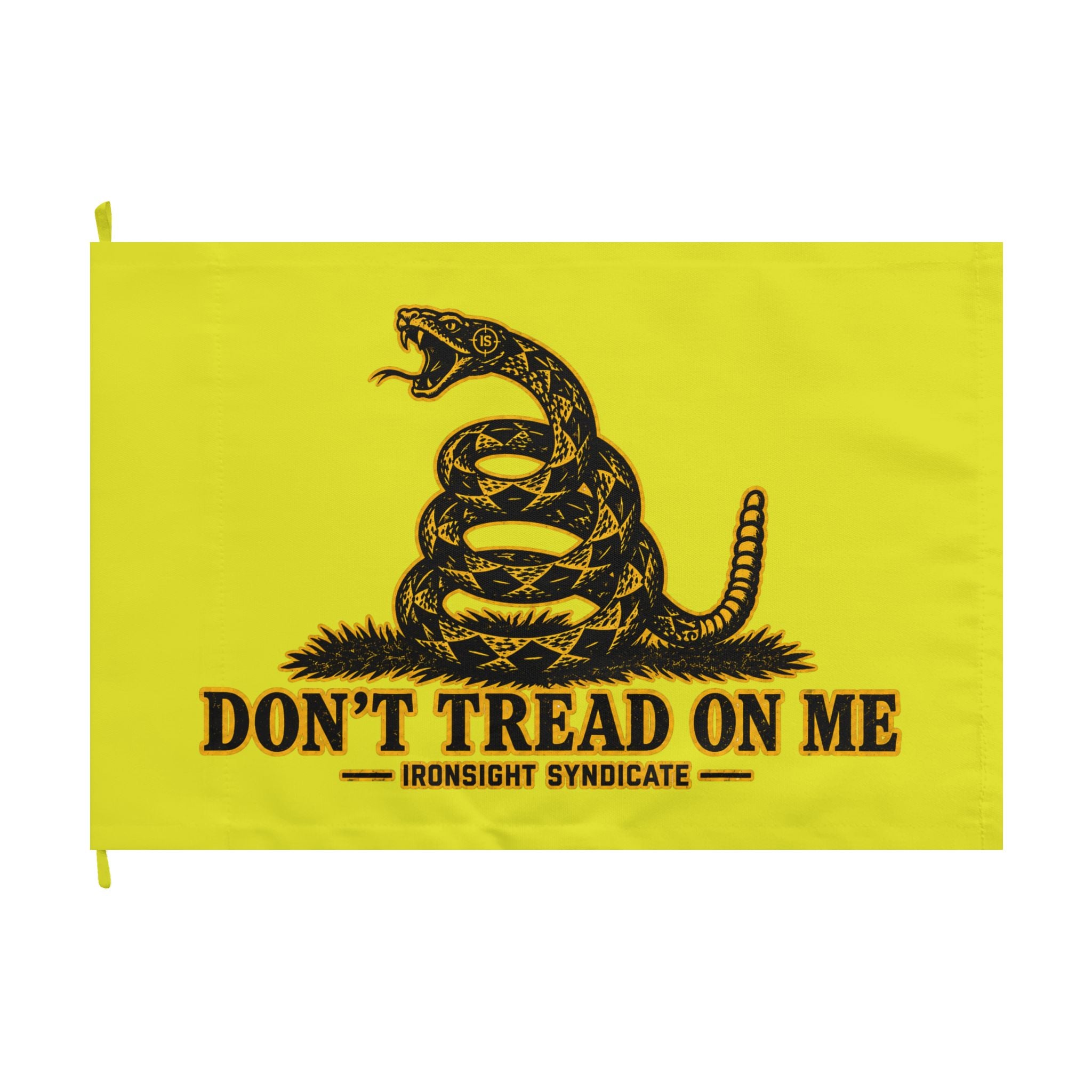 Don't Tread On Me Double-Sided Flag - Gadsden Snake Liberty Banner - 18 x 12 in | Ironsight Syndicate