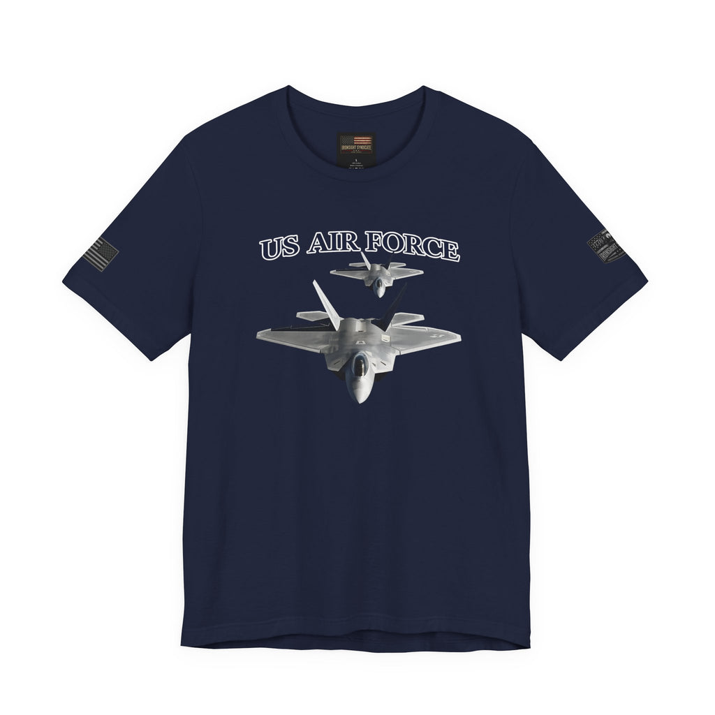 F-22 Raptor USAF Stealth Fighter Jet Graphic Tee – Premium Air Force Pride T-Shirt for Veterans & Active Duty
