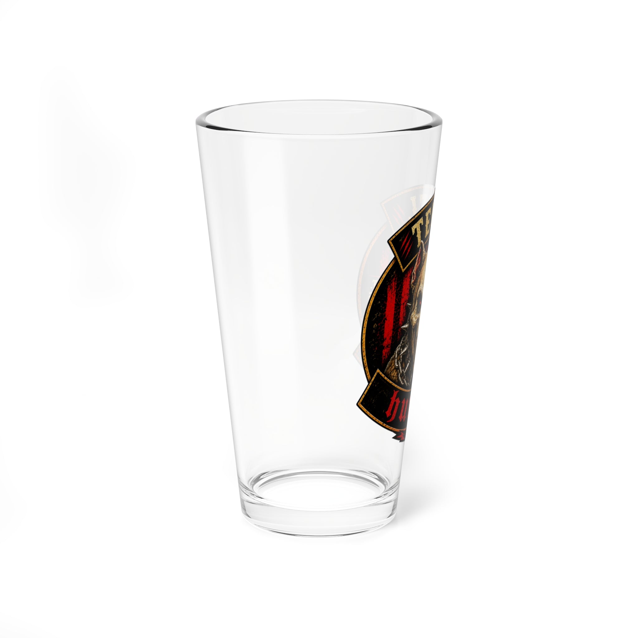 Teufel Hunden Pint Glass — 16oz Gothic Beer Pint