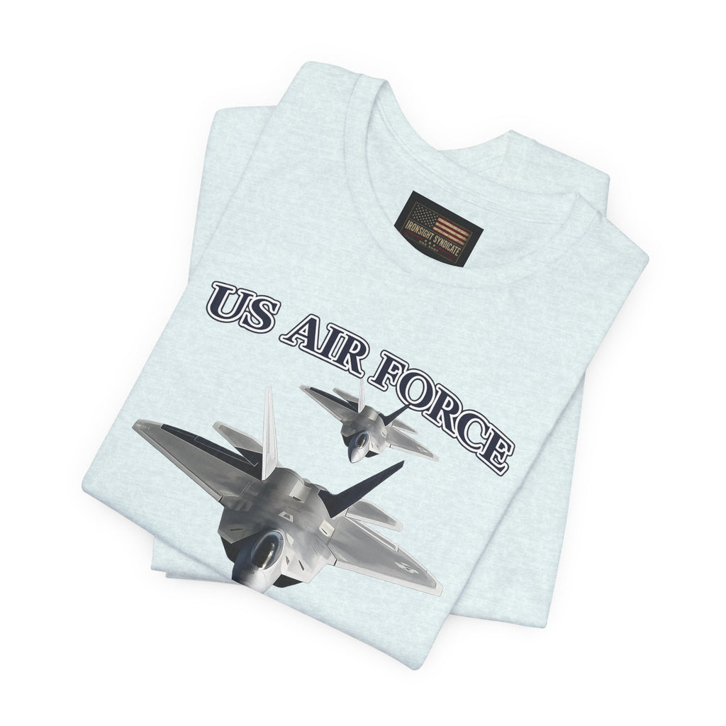 F-22 Raptor USAF Stealth Fighter Jet Graphic Tee – Premium Air Force Pride T-Shirt for Veterans & Active Duty