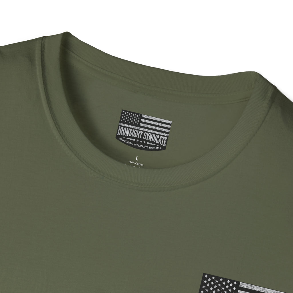 Machine Gun George Washington T-Shirt | Patriotic Military Graphic Tee for Veterans & Patriots, Adult (13 and up), unisex