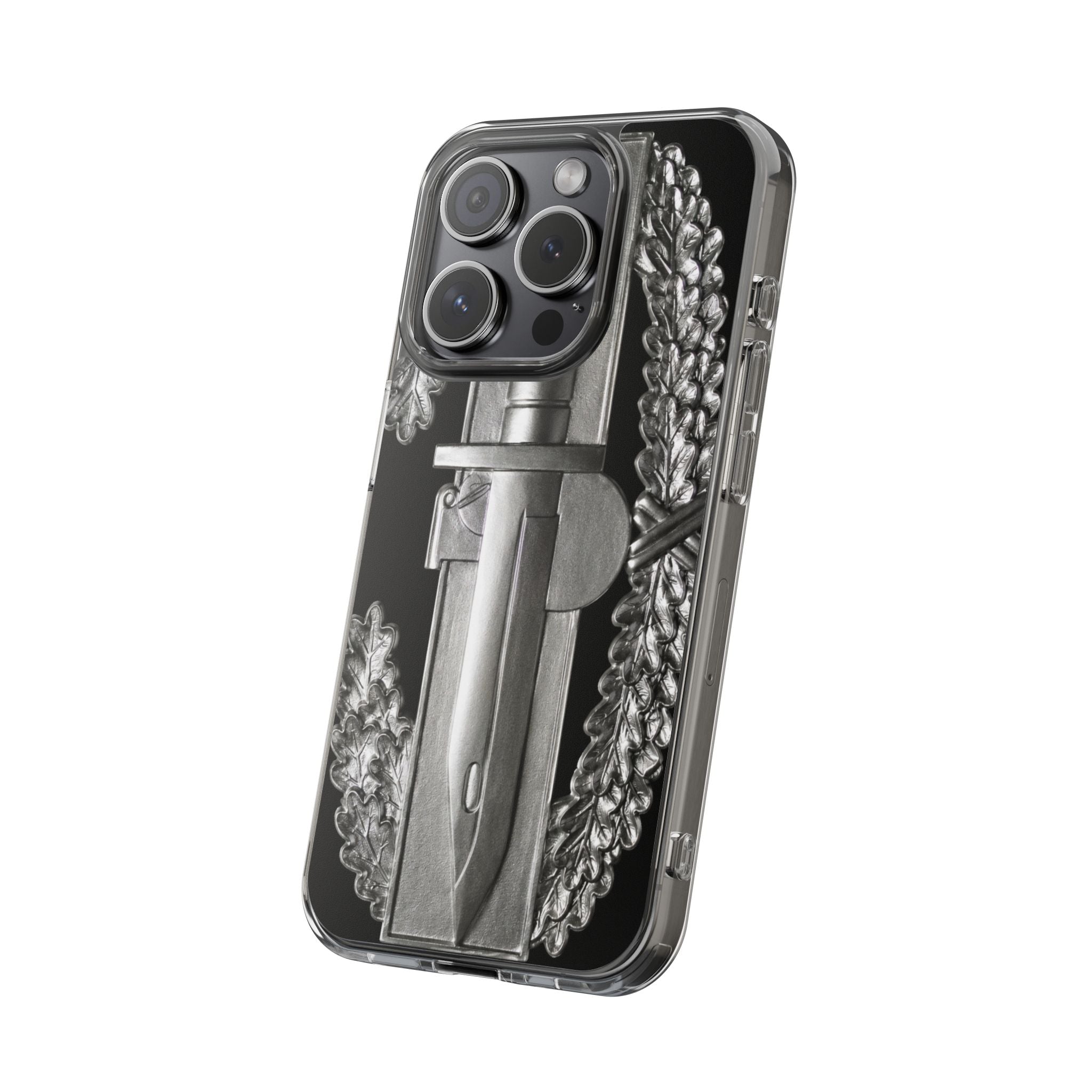 Army Combat Action Badge Clear Impact-Resistant Phone Case