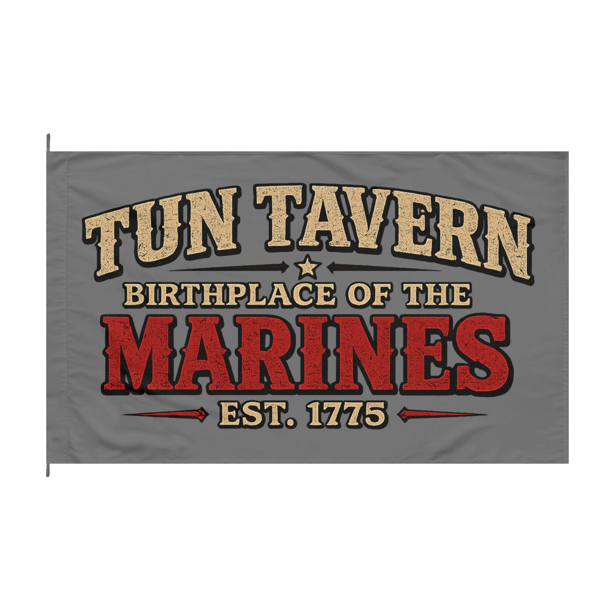 Tun Tavern Marine Corps Flag — Double-Sided Military Banner