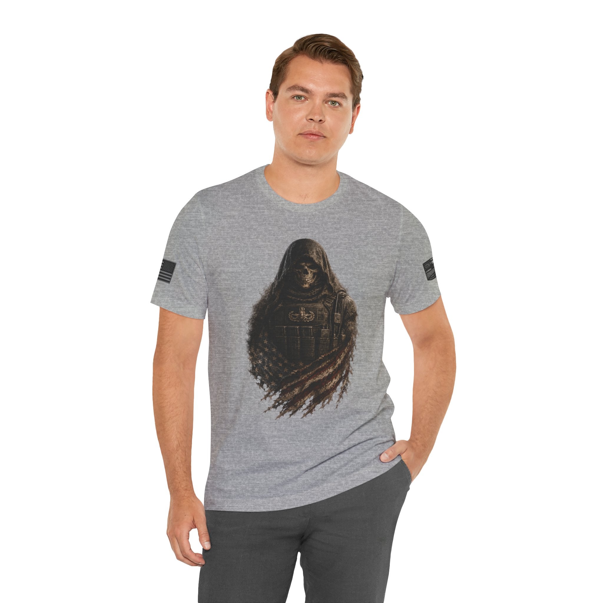 Master EOD Tech Reaper T-Shirt | Patriotic Tee for Veterans, Adult (13 and up), unisex