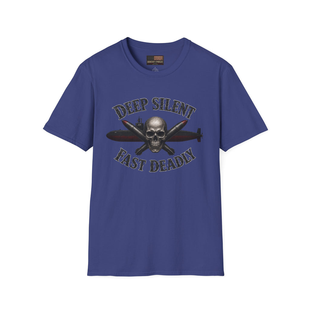 Deep, Silent, Fast Deadly US Navy Submariner Graphic Front T-Shirt