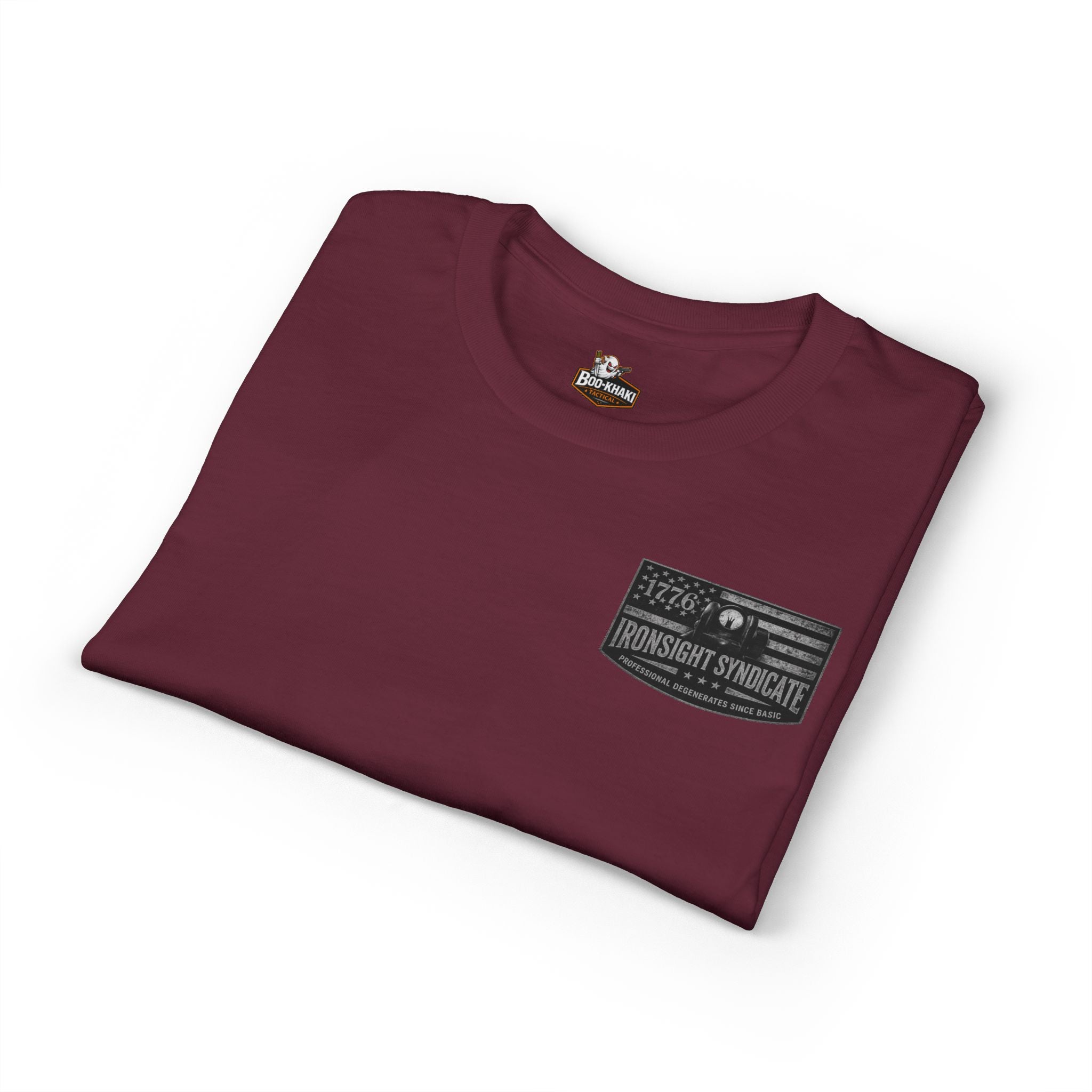 Machine gun George Washington  T-Shirt | Patriotic Military Graphic Tee for Veterans & Patriots, Adult (13 and up), unisex