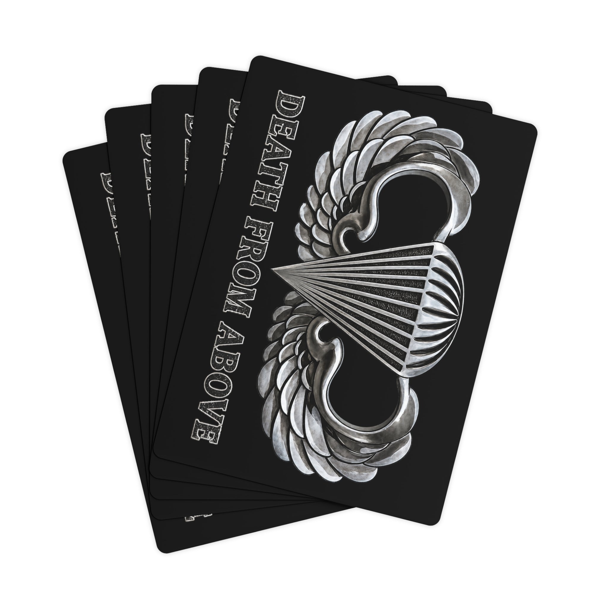 Airborne Custom Death Cards — Military Playing Cards — Ironsight Syndicate - View 3