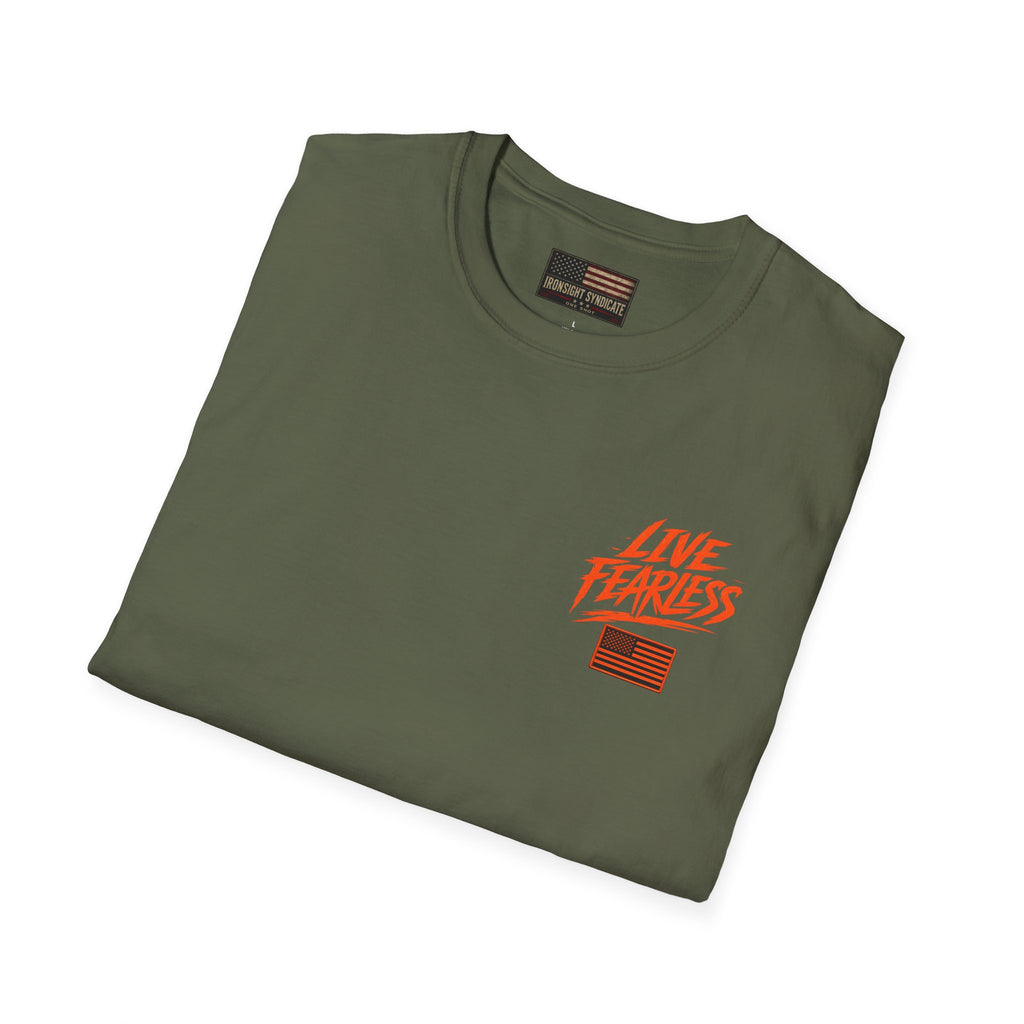 Live Fearless Military-Inspired Graphic T-Shirt | Ironsight Syndicate