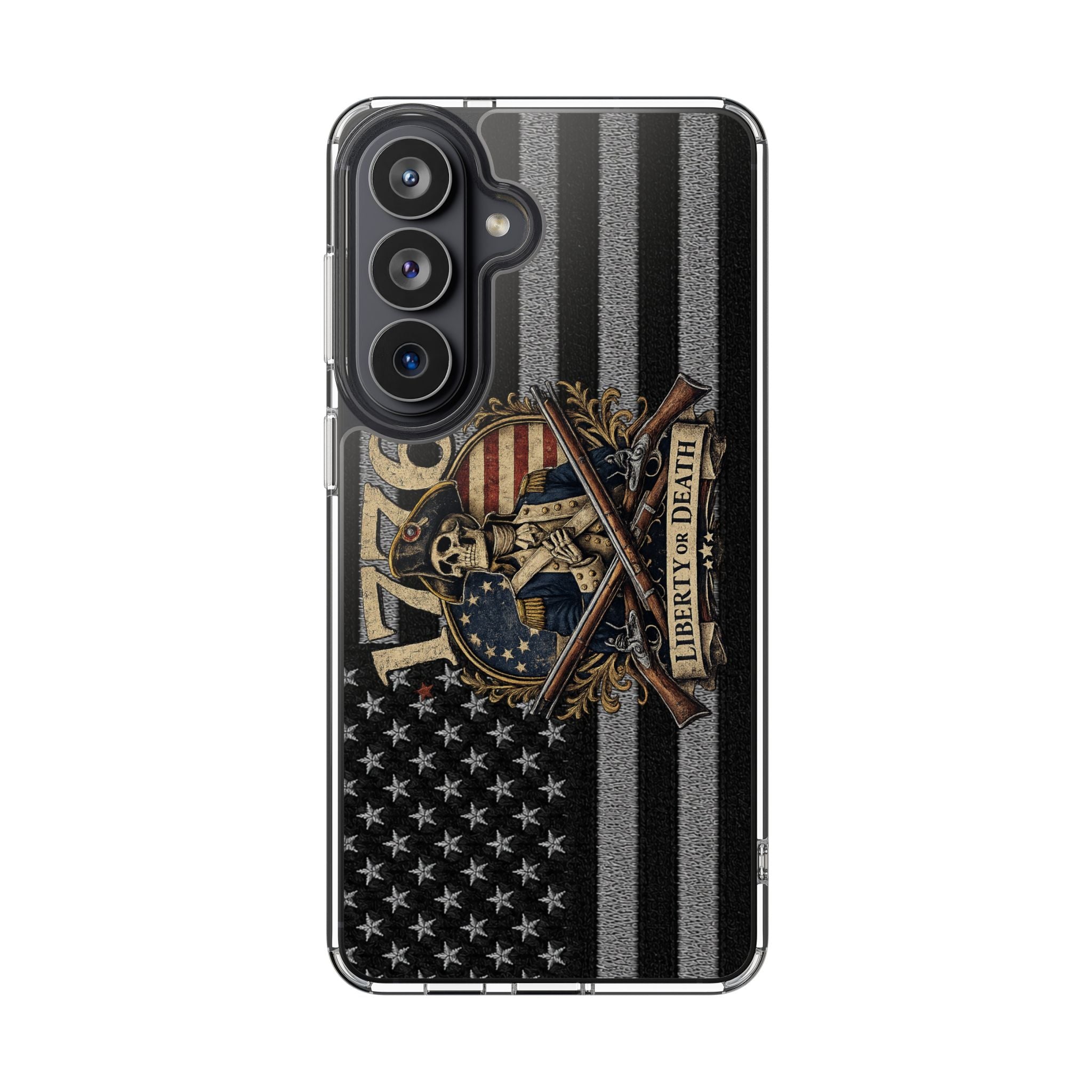 1776 commemorative Clear Impact-Resistant Phone Case