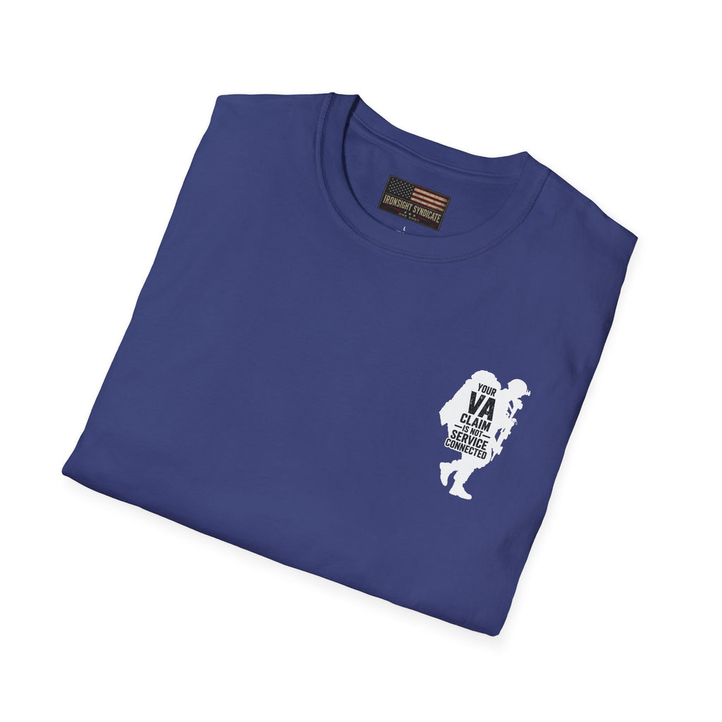 DD-214 service connected T-Shirt (White Graphic)