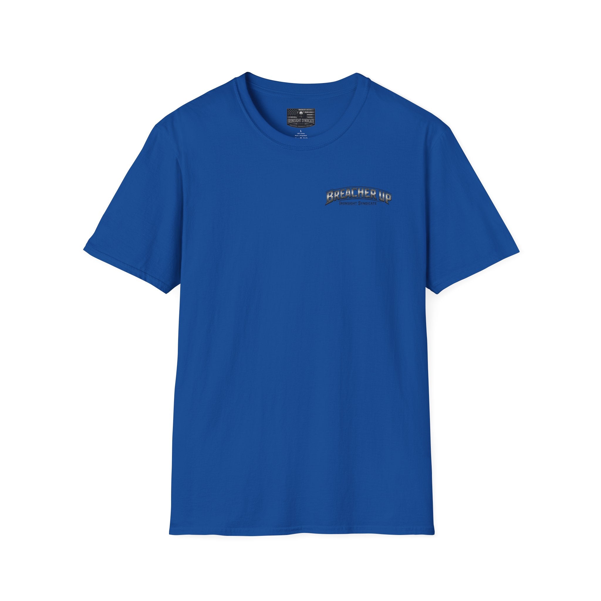 Breacher Up Red While and  Blue T-Shirt, Adult (13 and up), unisex | Patriotic Military Graphic Tee for Veterans & Patriots, Adult (13 and up), unisex