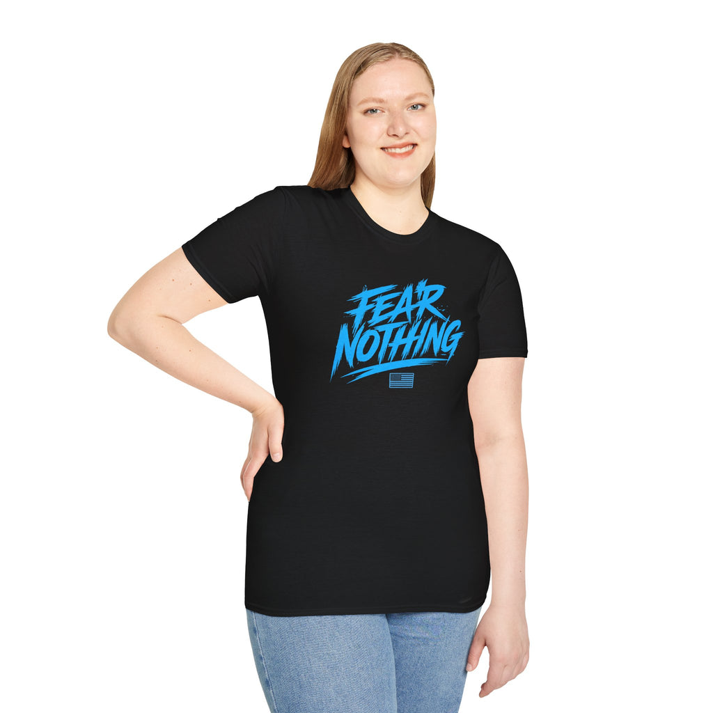 Fear Nothing/Live Fearless Blue – Premium Graphic T-Shirt | Ironsight Syndicate