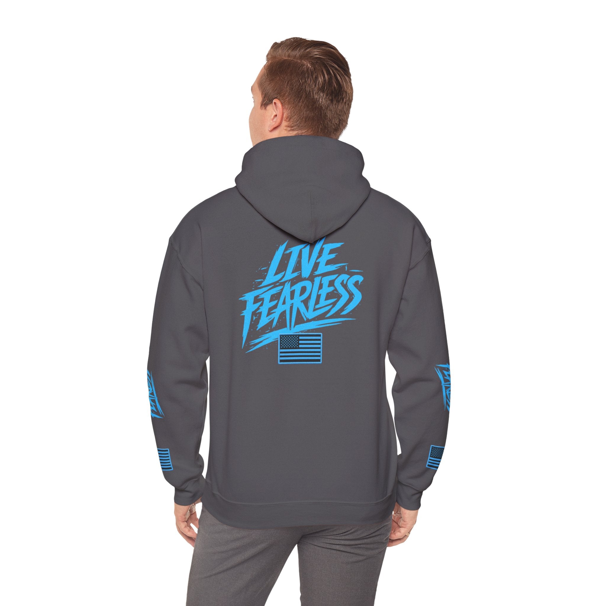 Live Fearless Hoodie | Premium Heavy Weight-Military-Inspired Patriotic Hoodie | Ironsight Syndicate