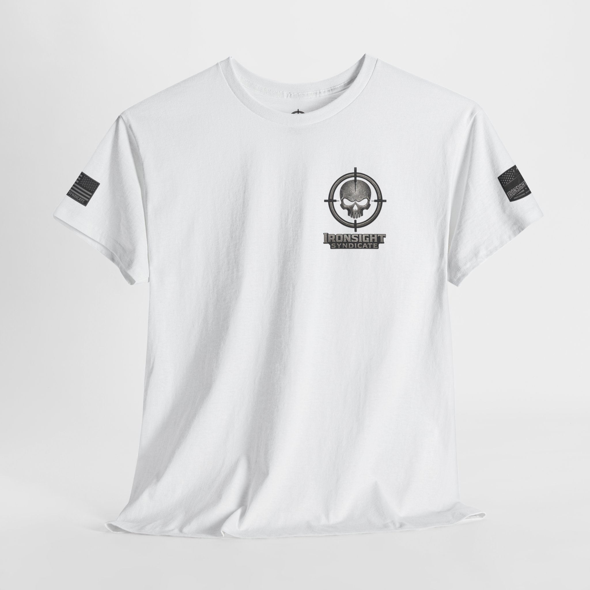 The Devil Whispered T-Shirt — Tactical Skull Target Logo Tee