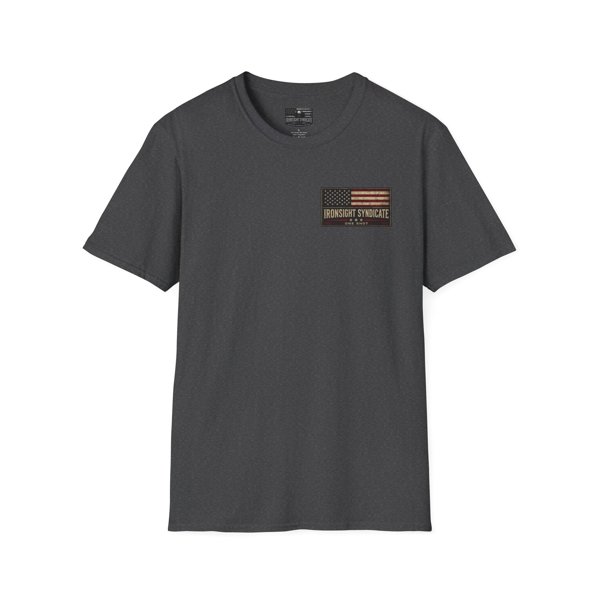 MH-60 Liberty Hawk! Patriotic Ironsight Syndicate T-Shirt | Patriotic Military Graphic Tee for Veterans & Patriots, Adult (13 and up), unisex