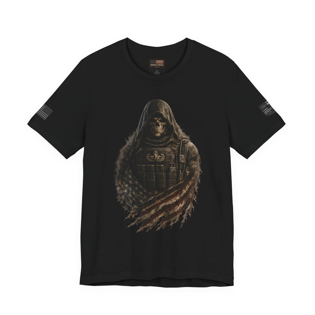 Master EOD Tech Reaper T-Shirt | Patriotic Tee for Veterans, Adult (13 and up), unisex