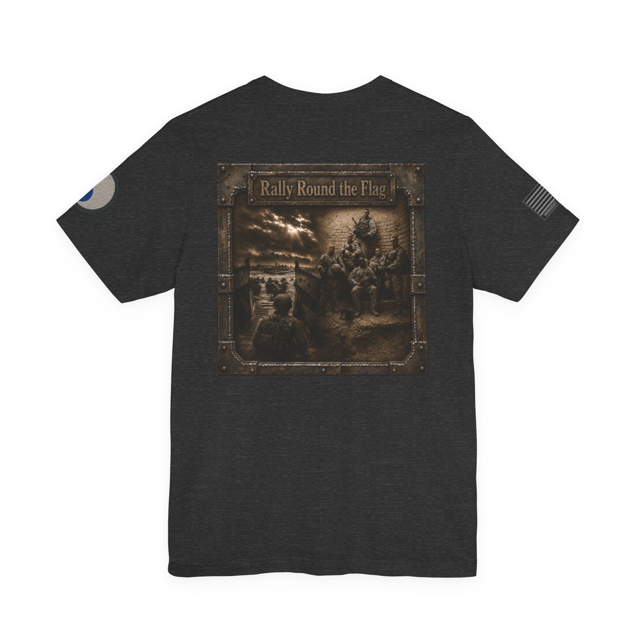 29th Infantry Division 1-115th Infantry Regiment T-Shirt | Patriotic Military Graphic Tee for Veterans & Patriots, Adult (13 and up), unisex