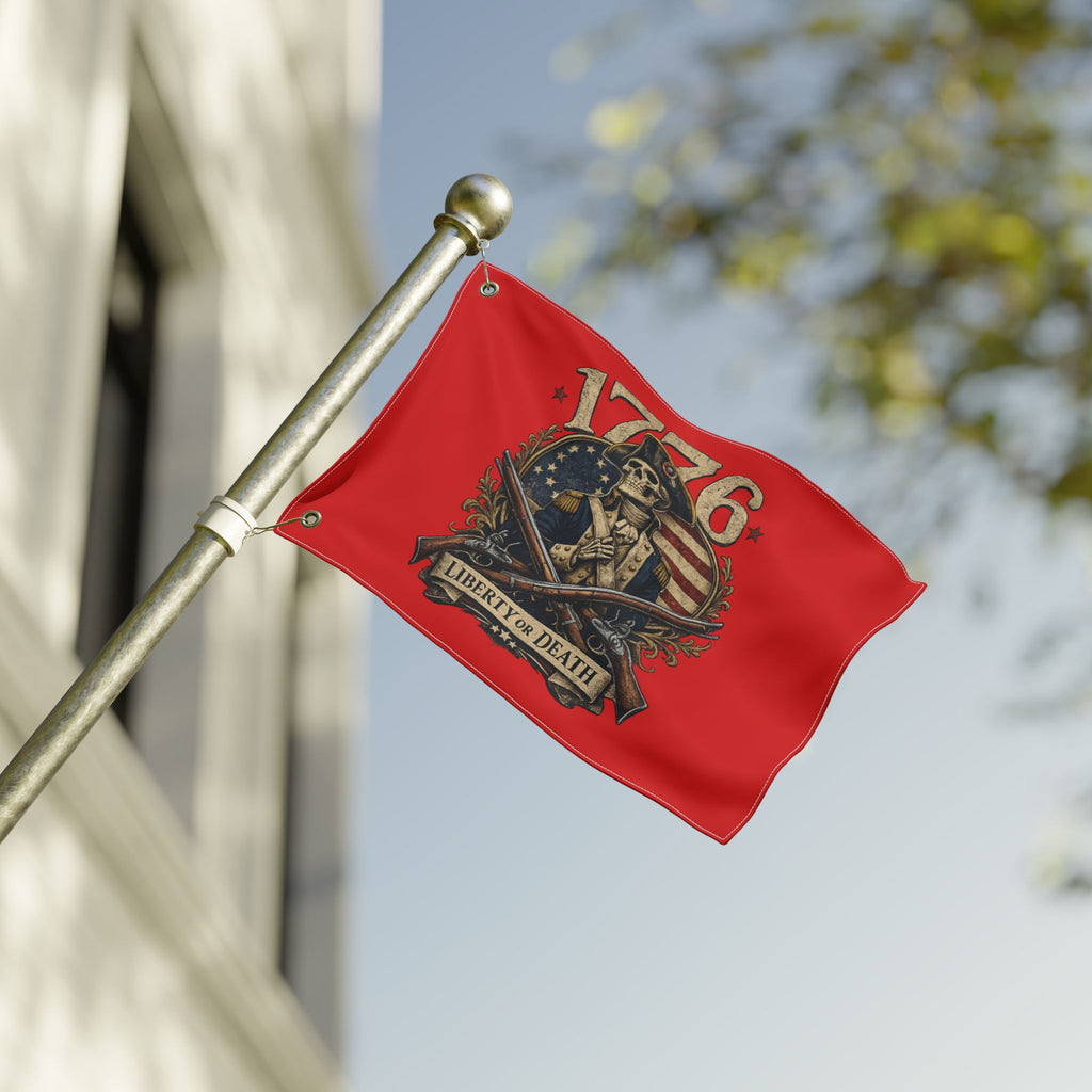 1776 Liberty or Death American Flag | Patriotic Revolutionary War Banner for Veterans & Patriots