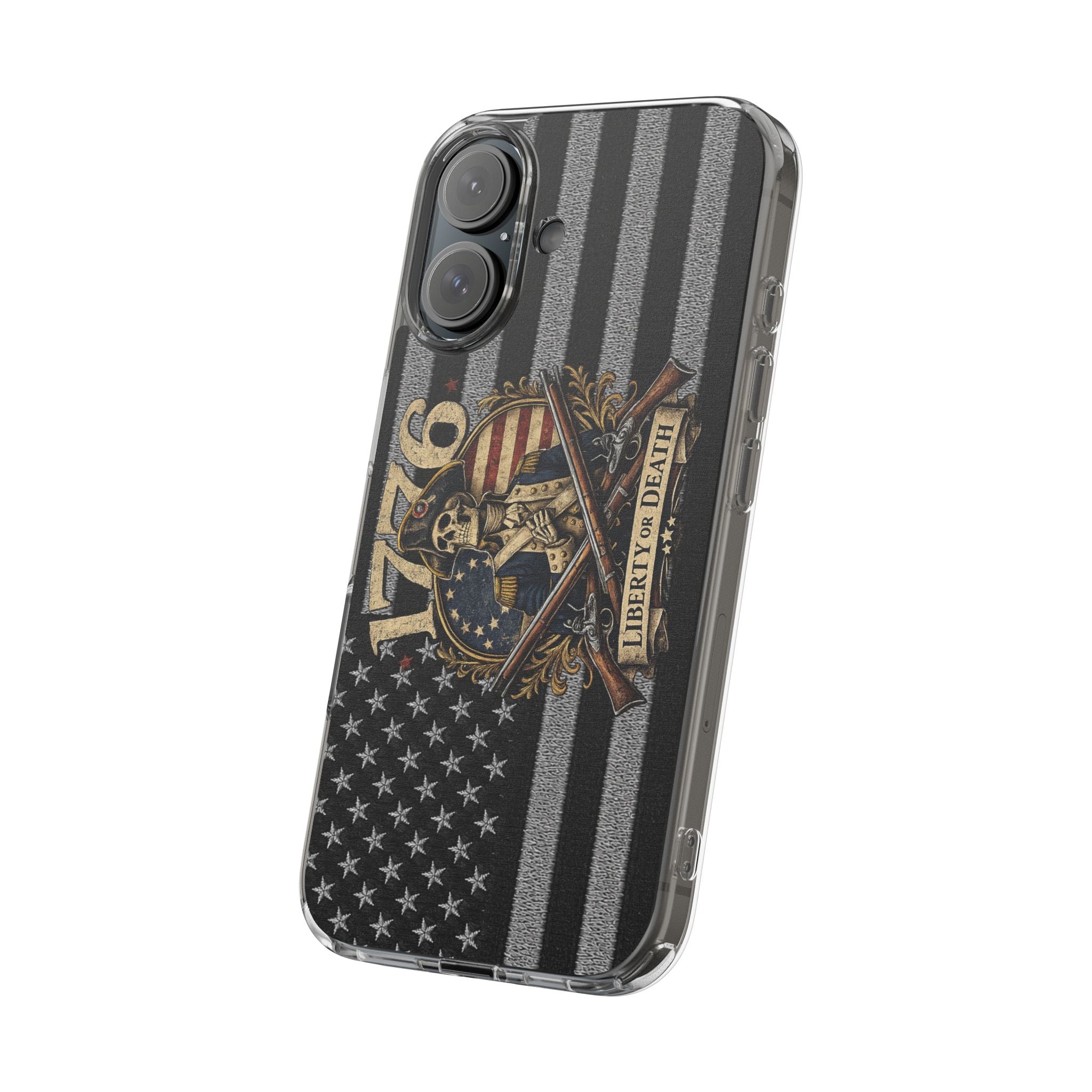 1776 commemorative Clear Impact-Resistant Phone Case