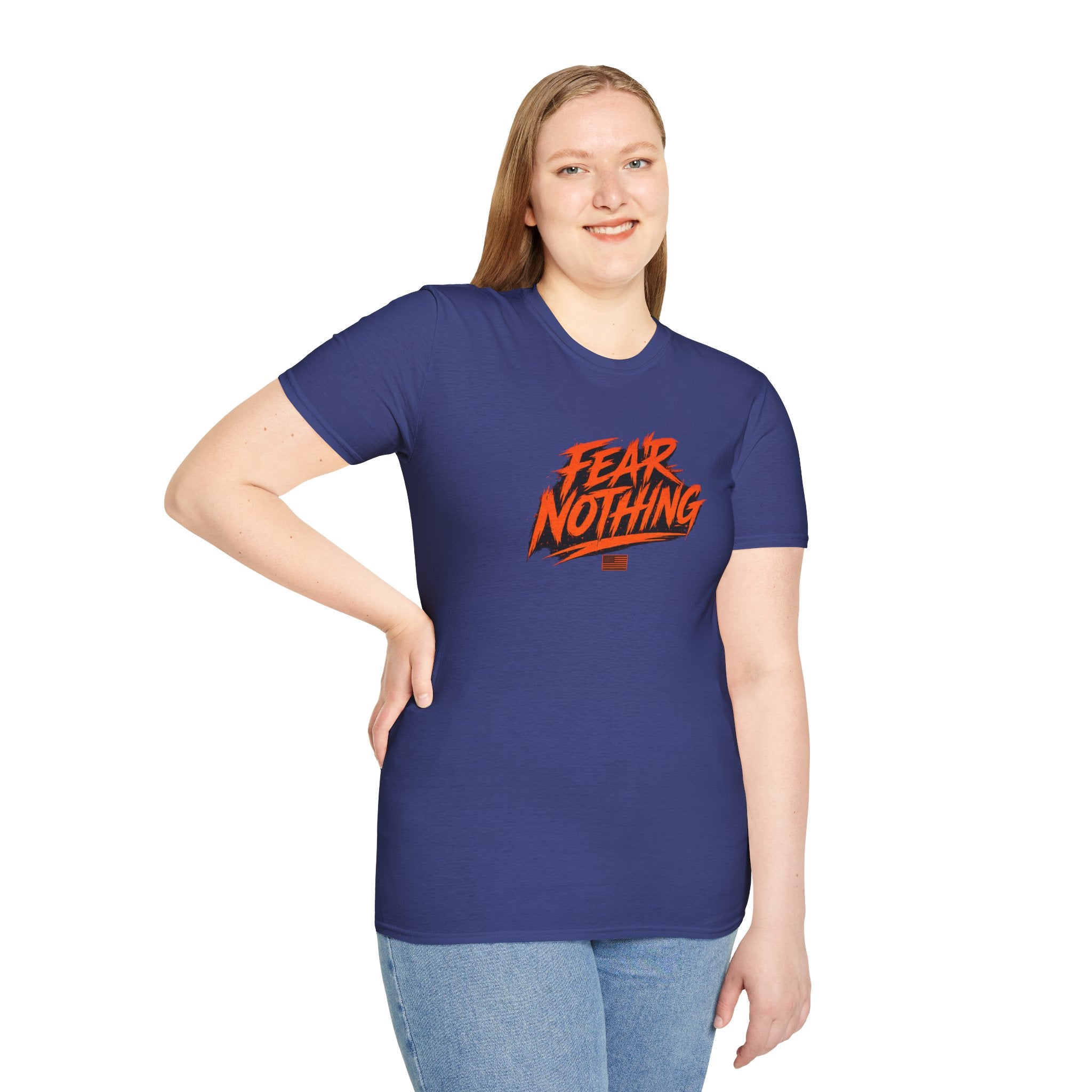 Fear Nothing (Orange) Military-Inspired Graphic T-Shirt | Ironsight Syndicate