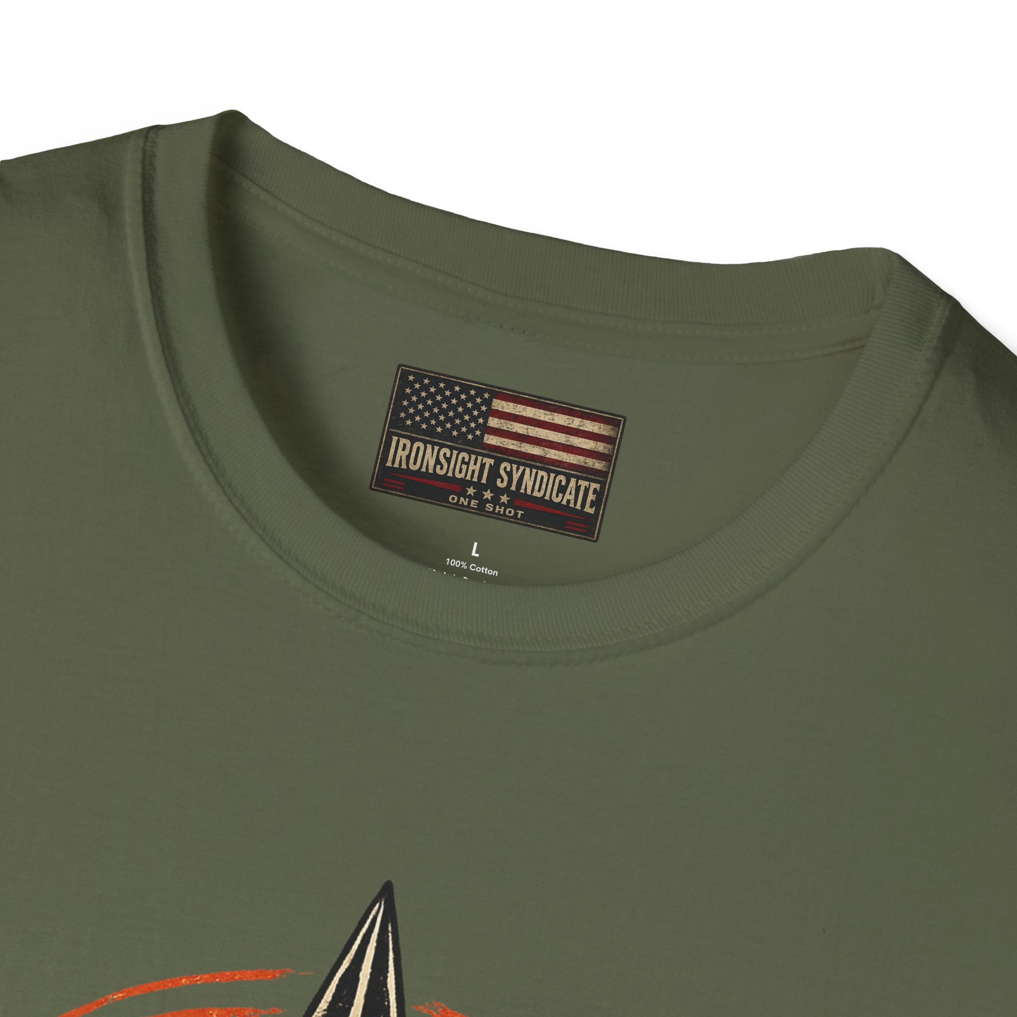 Live Fearless Skull Military T-Shirt (Front and Back) | Ironsight Syndicate