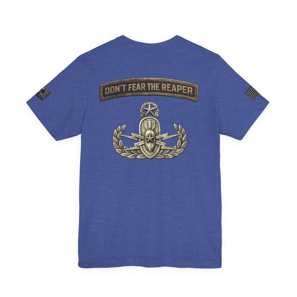 Master EOD Tech Reaper T-Shirt | Patriotic Tee for Veterans, Adult (13 and up), unisex