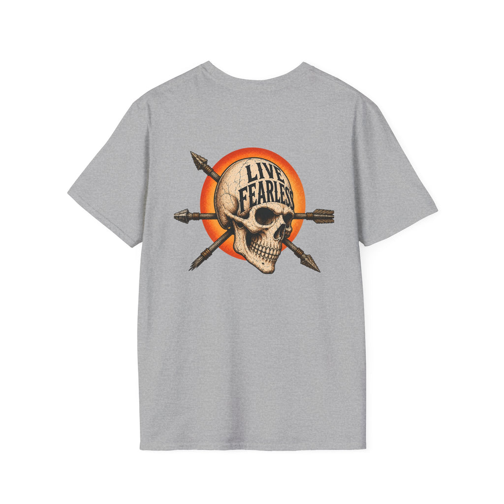 Live Fearless – Ancient Warrior Skull T-Shirt