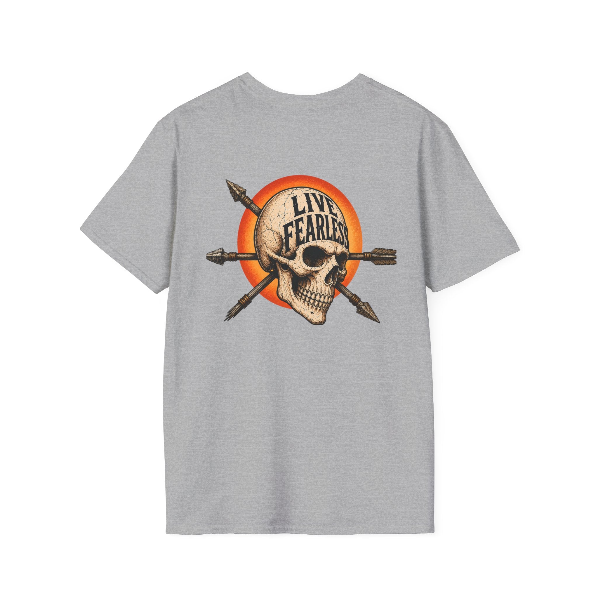 Live Fearless – Ancient Warrior Skull T-Shirt