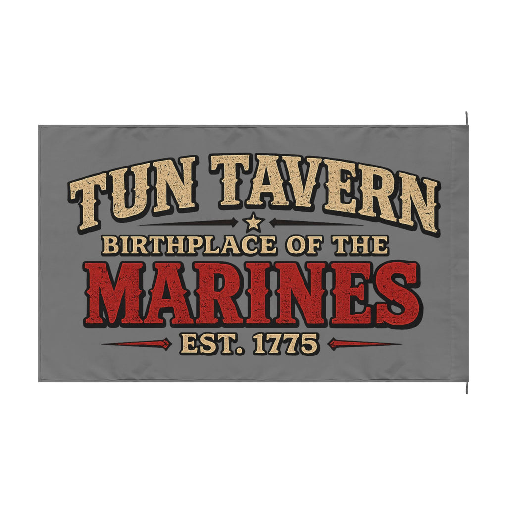 Tun Tavern Marine Corps Flag — Double-Sided Military Banner