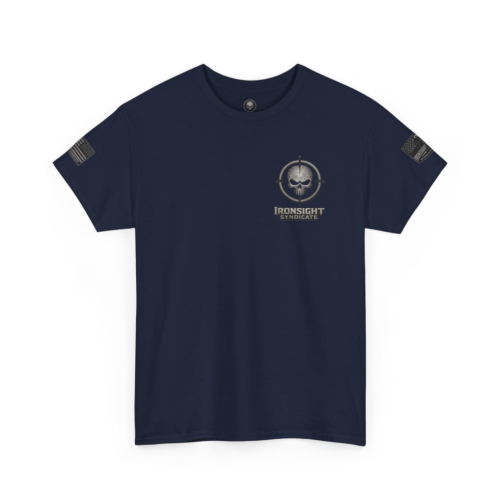 The Devil Whispered T-Shirt — Tactical Skull Target Logo Tee
