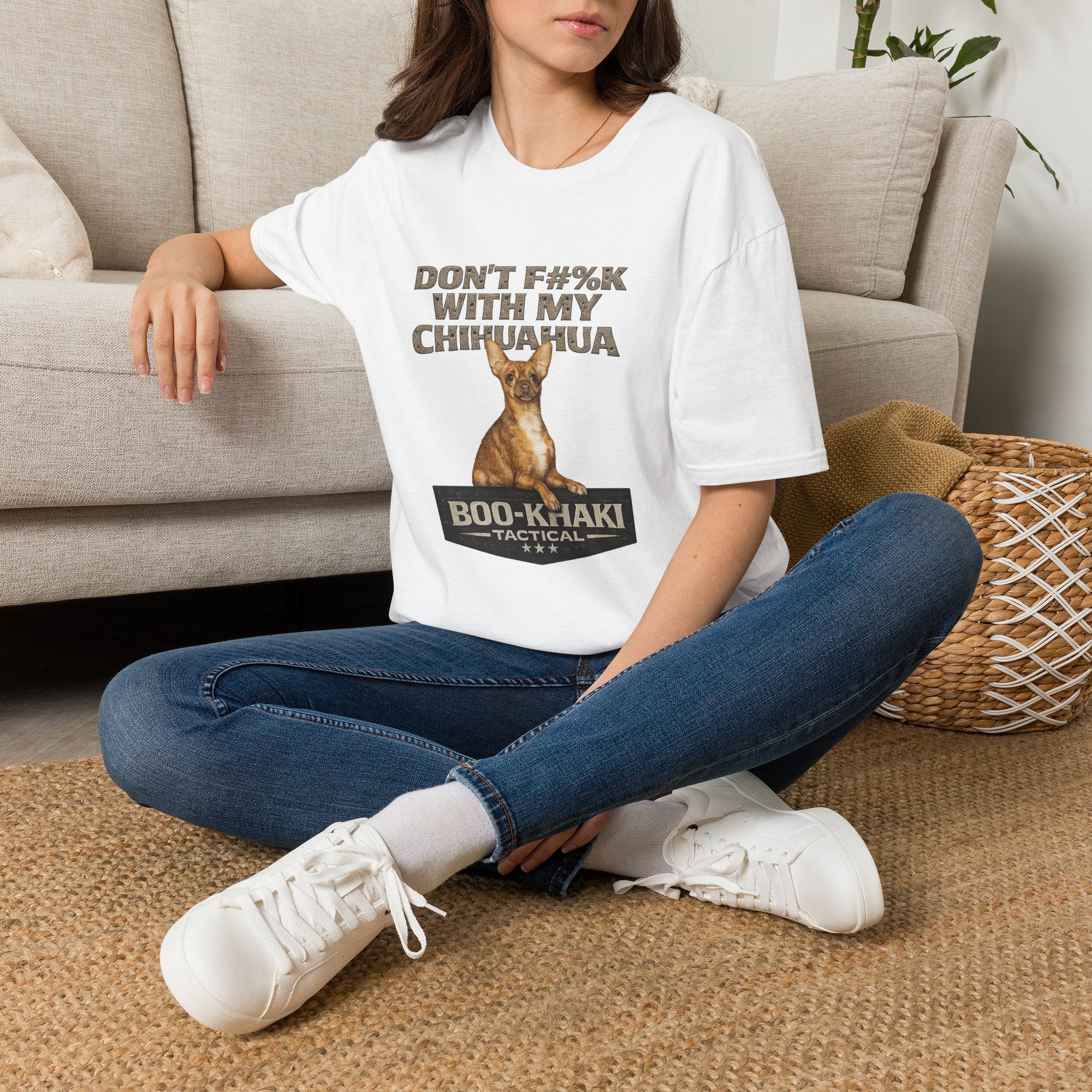 Don't F#%K with my Chihuahua T-Shirt – Boo-Khaki Tactical Graphic Tee