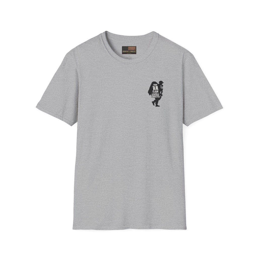 VA Tinnitus Claim is Not Service Connected T-Shirt | Ironsight Syndicate