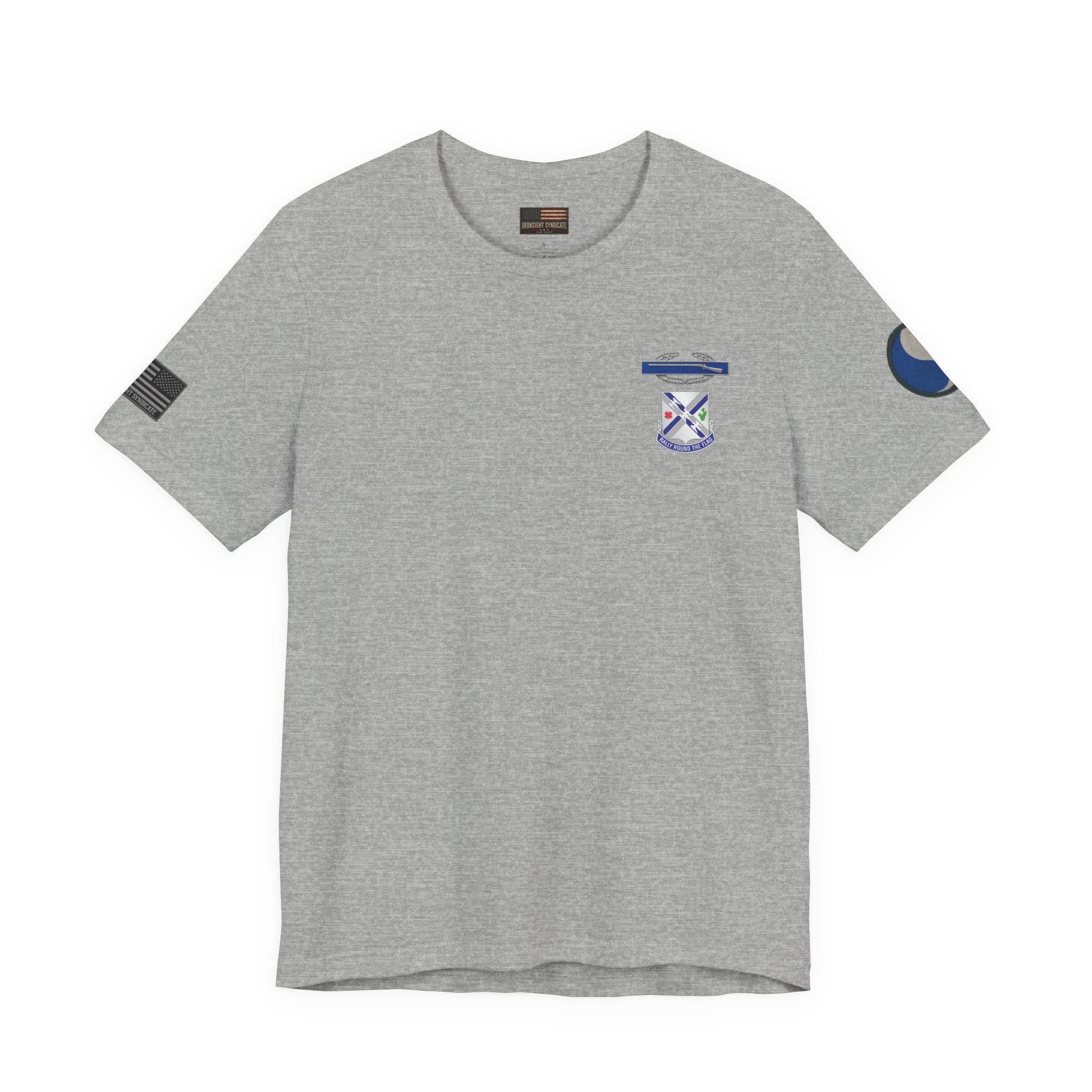 29th Infantry Division 1-115th Infantry Regiment T-Shirt | Patriotic Military Graphic Tee for Veterans & Patriots, Adult (13 and up), unisex
