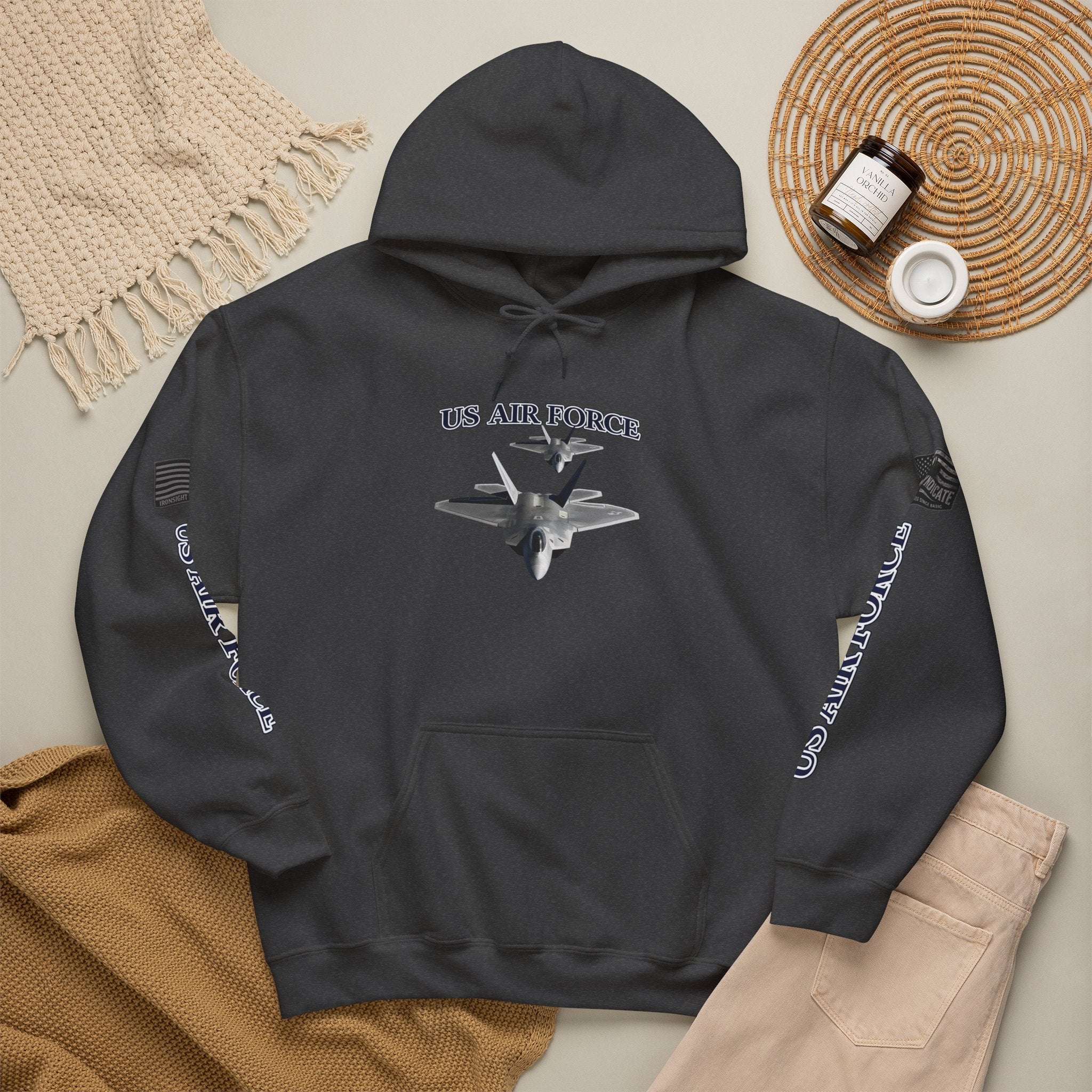 F-22 Raptor USAF Stealth Fighter Jet Graphic Tee – Premium Air Force Pride T-Shirt for Veterans & Active Duty