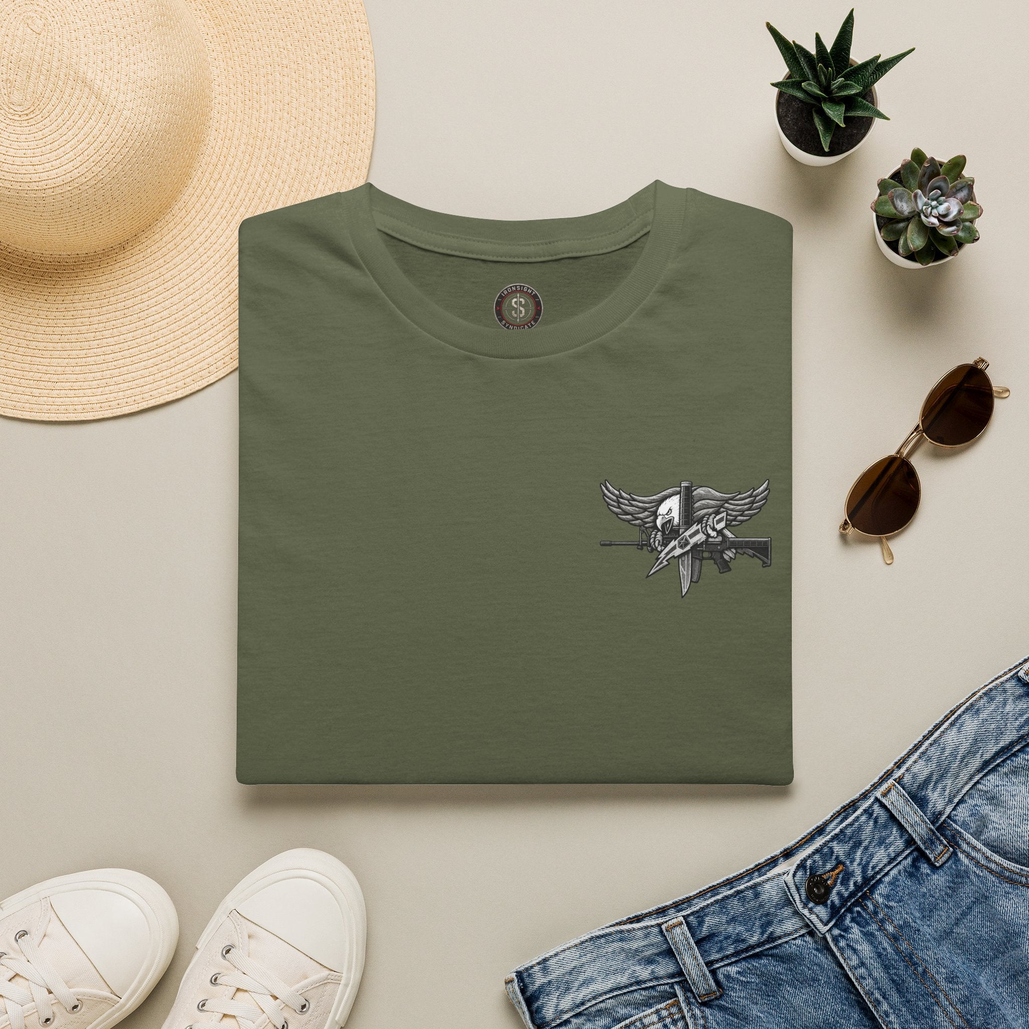 SWAT Eagle T-Shirt — T-Shirt | Patriotic Military Graphic Tee for Veterans & Patriots, Adult (13 and up), unisex