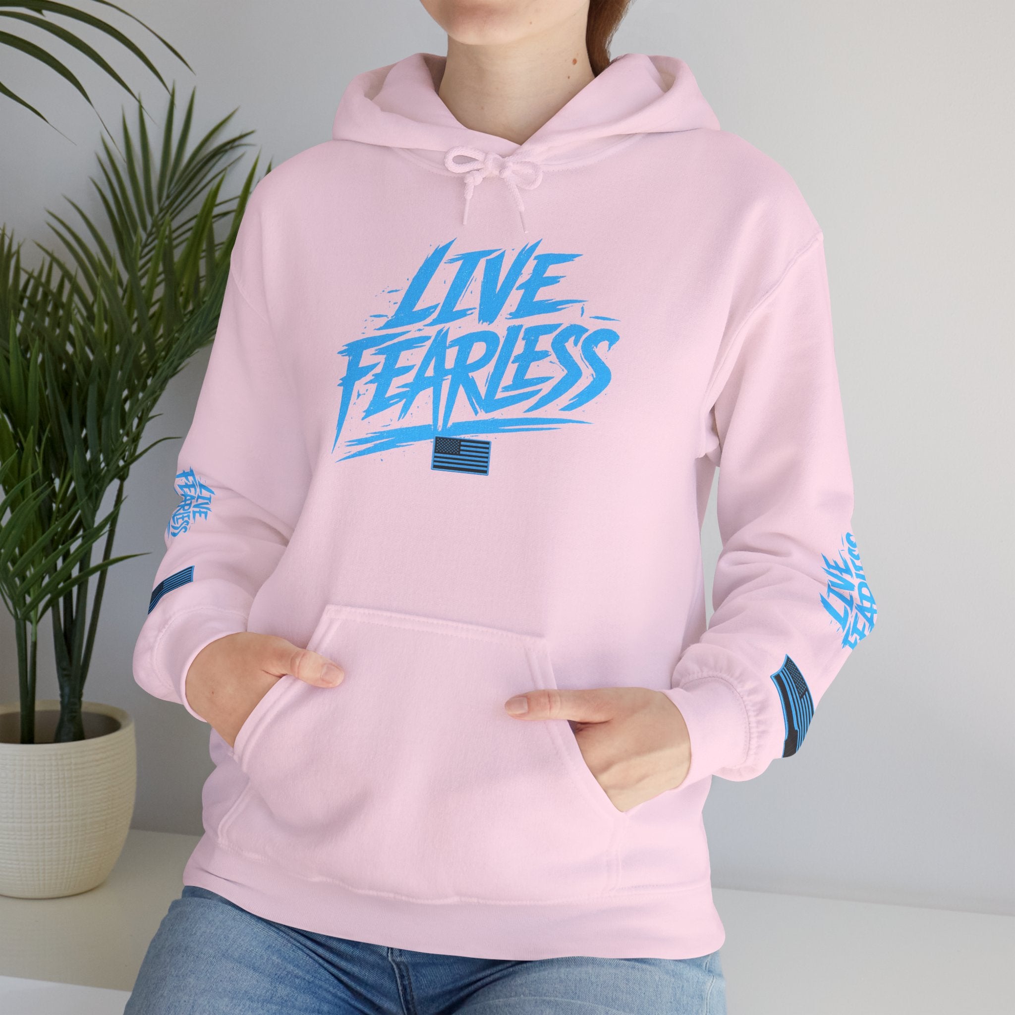 Live Fearless Hoodie | Premium Heavy Weight-Military-Inspired Patriotic Hoodie | Ironsight Syndicate