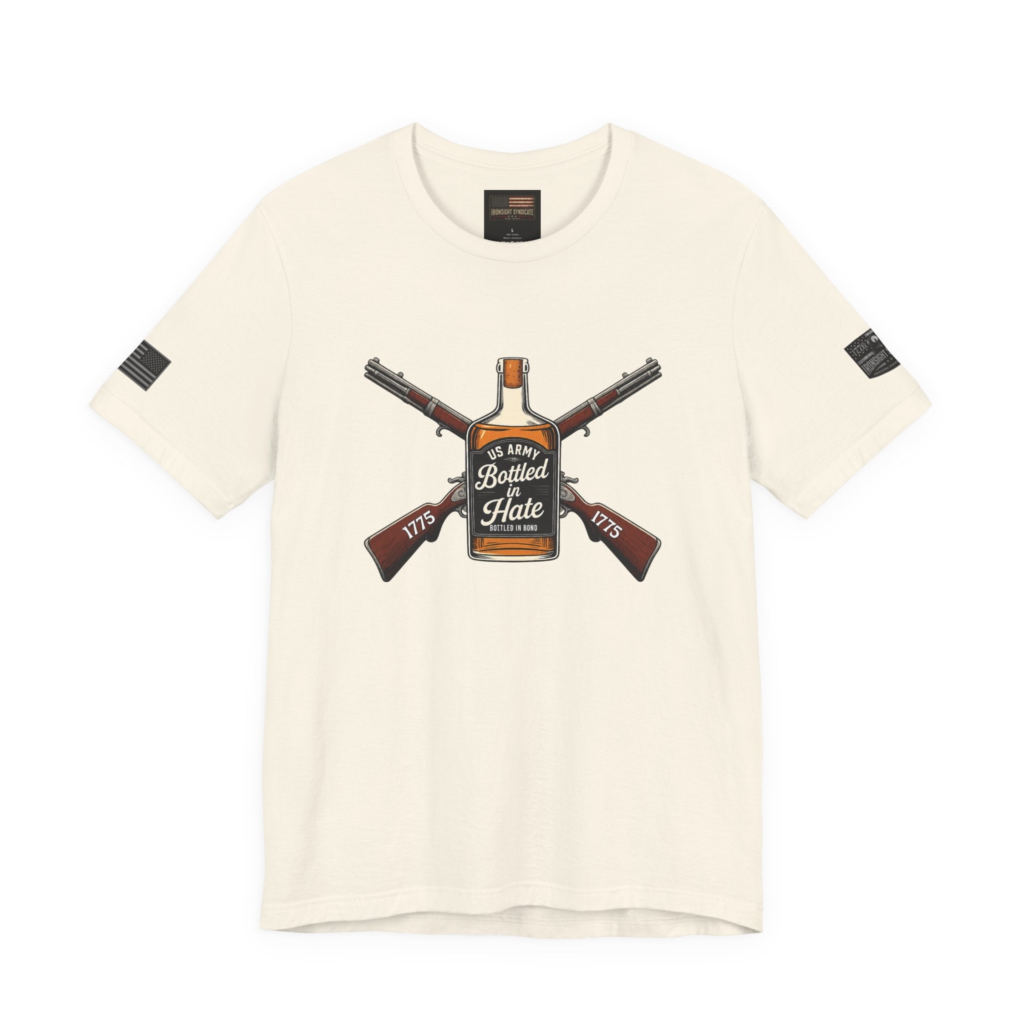 Bottled in Hate Army Whiskey T-Shirt